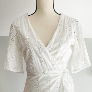 Lace Summer Wrap Dress
